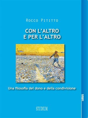 cover image of Con l'altro e per l'altro